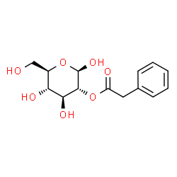 ChemSpider 2D Image | 2-O-(Phenylacetyl)-beta-D-glucopyranose | C14H18O7