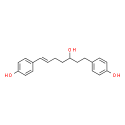 ChemSpider 2D Image | 1,7-Bis(4-hydroxyphenyl)hept-6-en-3-ol | C19H22O3
