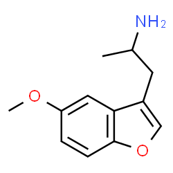 ChemSpider 2D Image | 1-(5-Methoxy-1-benzofuran-3-yl)-2-propanamine | C12H15NO2