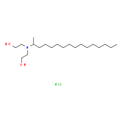 ChemSpider 2D Image | 2,2'-(2-Hexadecanylimino)diethanol hydrochloride (1:1) | C20H44ClNO2