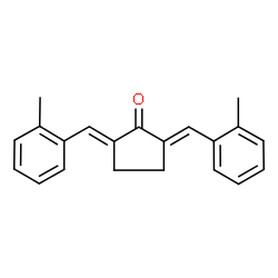 ChemSpider 2D Image | (2E,5E)-2,5-Bis(2-methylbenzylidene)cyclopentanone | C21H20O