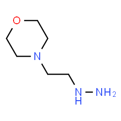 ChemSpider 2D Image | 4-(2-Hydrazinoethyl)morpholine | C6H15N3O