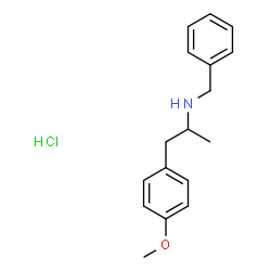 ChemSpider 2D Image | N-Benzyl-1-(4-methoxyphenyl)propan-2-amine Hydrochloride | C17H22ClNO