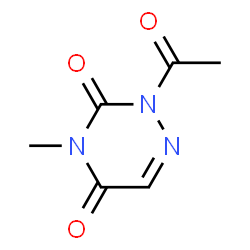 ChemSpider 2D Image | 2-Acetyl-4-methyl-1,2,4-triazine-3,5(2H,4H)-dione | C6H7N3O3