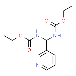 ChemSpider 2D Image | Diethyl (3-pyridinylmethylene)biscarbamate | C12H17N3O4
