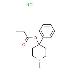 ChemSpider 2D Image | 1-Methyl-4-phenyl-4-propionoxypiperidine hydrochloride | C15H22ClNO2