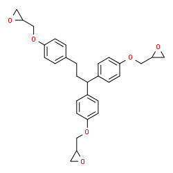 ChemSpider 2D Image | 1,1,3-Tris(p-(glycidyloxy)phenyl)propane | C30H32O6