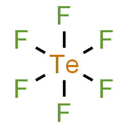 ChemSpider 2D Image | TELLURIUM HEXAFLUORIDE | F6Te