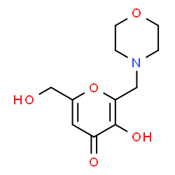 ChemSpider 2D Image | 6-(MORPHOLINOMETHYL)-KOJIC ACID | C11H15NO5