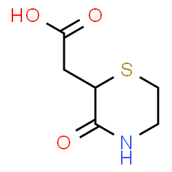 ChemSpider 2D Image | (3-Oxo-2-thiomorpholinyl)acetic acid | C6H9NO3S