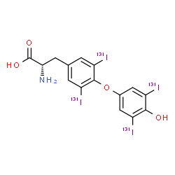 ChemSpider 2D Image | Thyroxine I 131 | C15H11131I4NO4