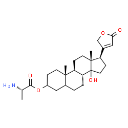 ChemSpider 2D Image | (14xi)-3-(L-Alanyloxy)-14-hydroxycard-20(22)-enolide | C26H39NO5