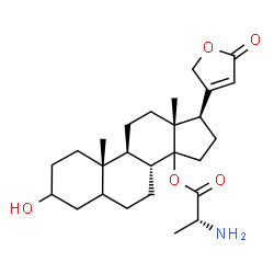 ChemSpider 2D Image | (14xi)-14-(D-Alanyloxy)-3-hydroxycard-20(22)-enolide | C26H39NO5
