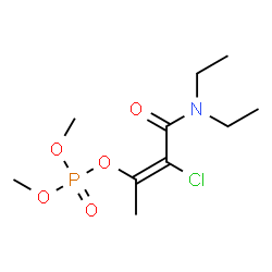 ChemSpider 2D Image | Phosphamidon | C10H19ClNO5P