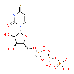 ChemSpider 2D Image | 4-Thio-utp | C9H15N2O14P3S