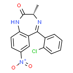 ChemSpider 2D Image | Meclonazepam | C16H12ClN3O3