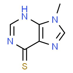 ChemSpider 2D Image | 9-Methyl-3,9-dihydro-6H-purine-6-thione | C6H6N4S