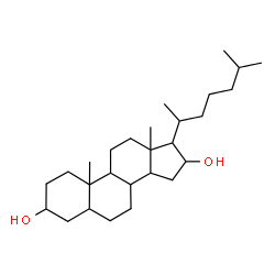 ChemSpider 2D Image | Cholestane-3,16-diol | C27H48O2