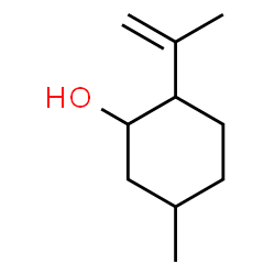 ChemSpider 2D Image | 2-Isopropenyl-5-methylcyclohexanol | C10H18O