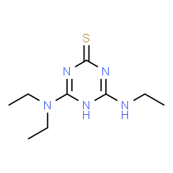 ChemSpider 2D Image | 4-(Diethylamino)-6-(ethylamino)-1,3,5-triazine-2(1H)-thione | C9H17N5S