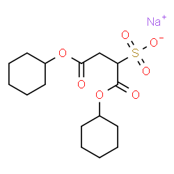 ChemSpider 2D Image | Dicyclohexyl sulfosuccinate sodium salt | C16H25NaO7S