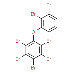 ChemSpider 2D Image | 2,2',3,3',4,5,6-HEPTABROMODIPHENYL ETHER | C12H3Br7O