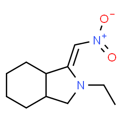 ChemSpider 2D Image | 2-ethyloctahydro-1-(nitromethylene)-1H-isoindole | C11H18N2O2