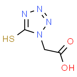 ChemSpider 2D Image | 5-Mercaptotetrazole-1-acetic acid | C3H4N4O2S