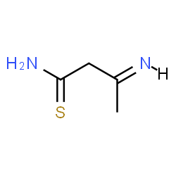 ChemSpider 2D Image | (3E)-3-Iminobutanethioamide | C4H8N2S