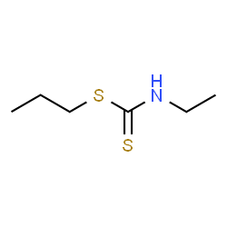 ChemSpider 2D Image | Propyl ethylcarbamodithioate | C6H13NS2