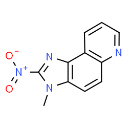 ChemSpider 2D Image | 3-Methyl-2-nitro-3H-imidazo(4,5-f)quinoline | C11H8N4O2