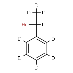 ChemSpider 2D Image | [1-Bromo(~2~H_4_)ethyl](~2~H_5_)benzene | C8D9Br