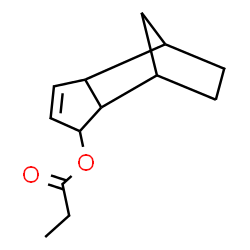 ChemSpider 2D Image | Tricyclo[5.2.1.0~2,6~]dec-4-en-3-yl propionate | C13H18O2