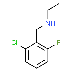 ChemSpider 2D Image | N-(2-Chloro-6-fluorobenzyl)ethanamine | C9H11ClFN