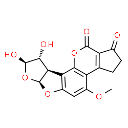 ChemSpider 2D Image | Aflatoxin B1 diol | C17H14O8
