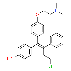 ChemSpider 2D Image | 4-Hydroxytoremifene | C26H28ClNO2