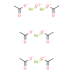 ChemSpider 2D Image | tetraberyllium;oxygen(2-);hexaacetate | C12H18Be4O13