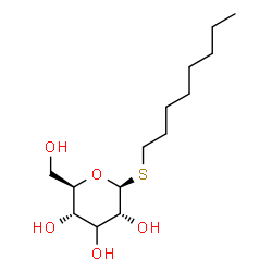 ChemSpider 2D Image | Octyl (3xi)-1-thio-beta-D-ribo-hexopyranoside | C14H28O5S