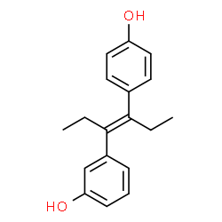 ChemSpider 2D Image | 3-[(3E)-4-(4-Hydroxyphenyl)-3-hexen-3-yl]phenol | C18H20O2