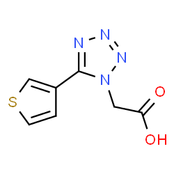 ChemSpider 2D Image | [5-(3-Thienyl)-1H-tetrazol-1-yl]acetic acid | C7H6N4O2S