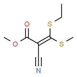 ChemSpider 2D Image | Methyl (2Z)-2-cyano-3-(ethylsulfanyl)-3-(methylsulfanyl)acrylate | C8H11NO2S2