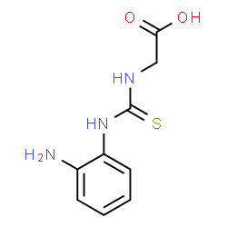 ChemSpider 2D Image | N-[(2-Aminophenyl)carbamothioyl]glycine | C9H11N3O2S