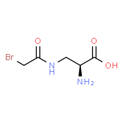 ChemSpider 2D Image | 3-[(Bromoacetyl)amino]-L-alanine | C5H9BrN2O3
