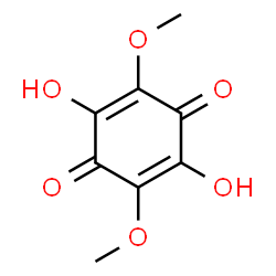 ChemSpider 2D Image | 2,5-Dihydroxy-3,6-dimethoxy-1,4-benzoquinone | C8H8O6