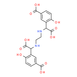 ChemSpider 2D Image | 3,3'-{1,2-Ethanediylbis[imino(carboxymethylene)]}bis(4-hydroxybenzoic acid) | C20H20N2O10