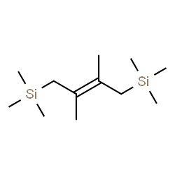 ChemSpider 2D Image | [(2E)-2,3-Dimethyl-2-butene-1,4-diyl]bis(trimethylsilane) | C12H28Si2
