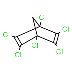 ChemSpider 2D Image | Bicyclo(2.2.1)hepta-2,5-diene, hexachloro- | C7H2Cl6