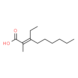 ChemSpider 2D Image | 3-Ethyl-2-methyl-2-nonenoic acid | C12H22O2
