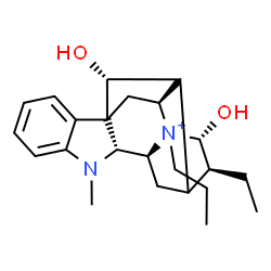 ChemSpider 2D Image | (16xi,17R,21alpha)-17,21-Dihydroxy-4-propylajmalan-4-ium | C23H33N2O2