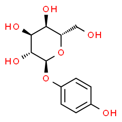 ChemSpider 2D Image | 4-Hydroxyphenyl alpha-L-altropyranoside | C12H16O7
